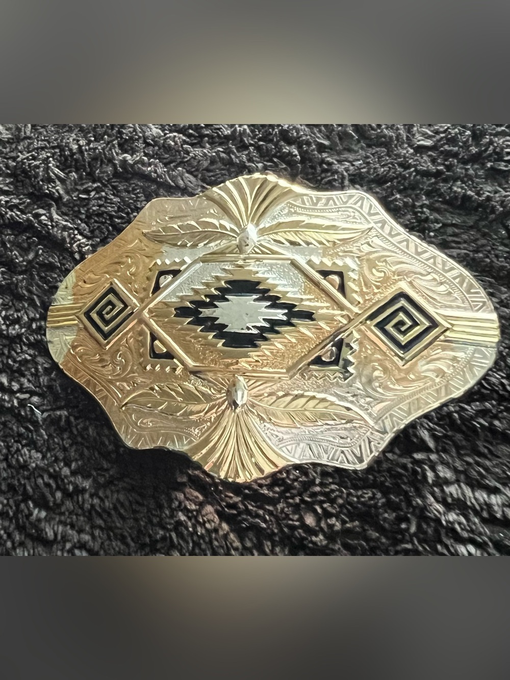 Montana Silversmiths Boundless Montana Legacy TriColor Western Women Belt Buckle